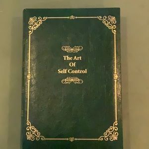 Vintage 1970 green leather hollow book